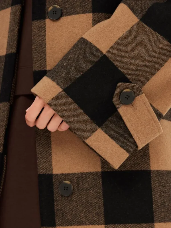 Overtøj>SELECTED TERNET FRAKKE Brown