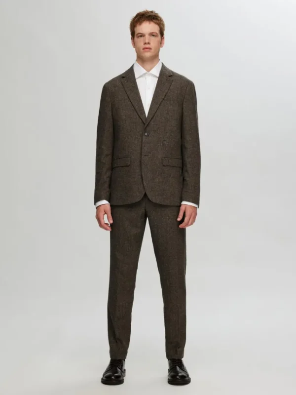 Jakkesæt & Blazers | Bukser>SELECTED TERNET HABITBUKSER Brown
