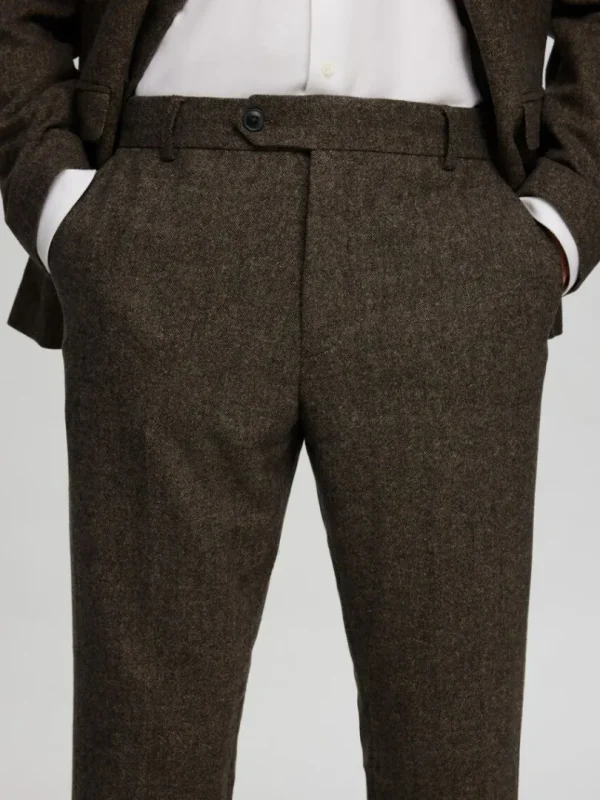 Jakkesæt & Blazers | Bukser>SELECTED TERNET HABITBUKSER Brown
