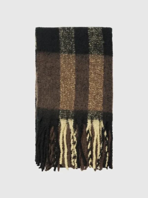 Accessories>SELECTED TERNET HALSTØRKLÆDE Brown
