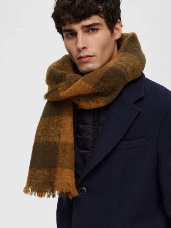 Accessories>SELECTED TERNET HALSTØRKLÆDE Brown