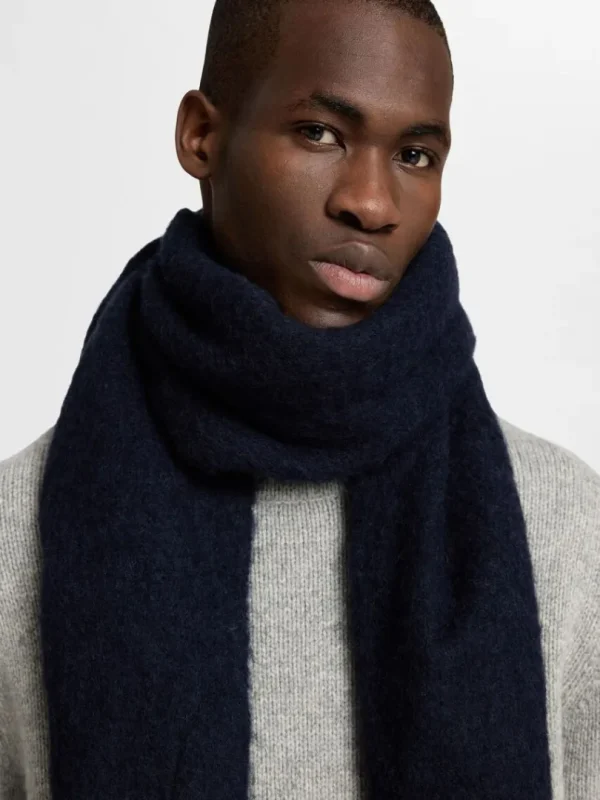 Accessories>SELECTED TERNET HALSTØRKLÆDE Blue