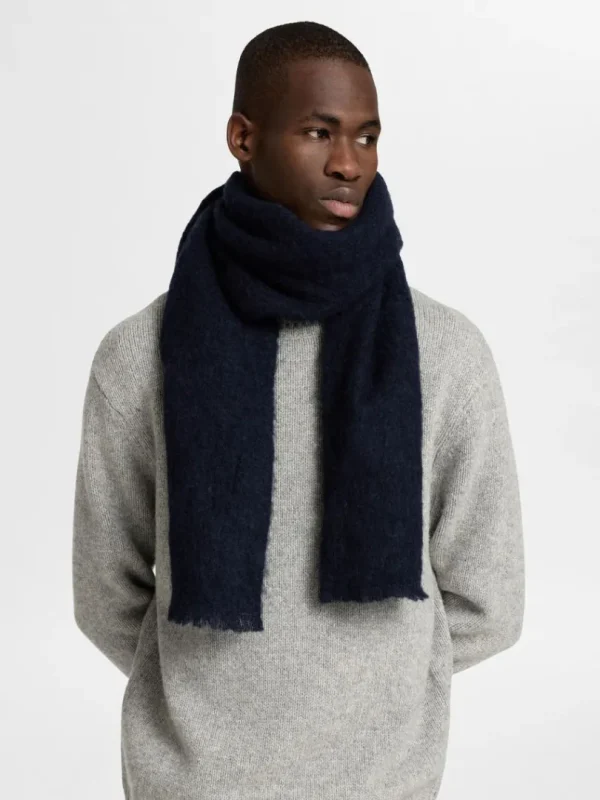 Accessories>SELECTED TERNET HALSTØRKLÆDE Blue