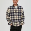 Overtøj | Skjorter>SELECTED TERNET OVERSHIRT Blue