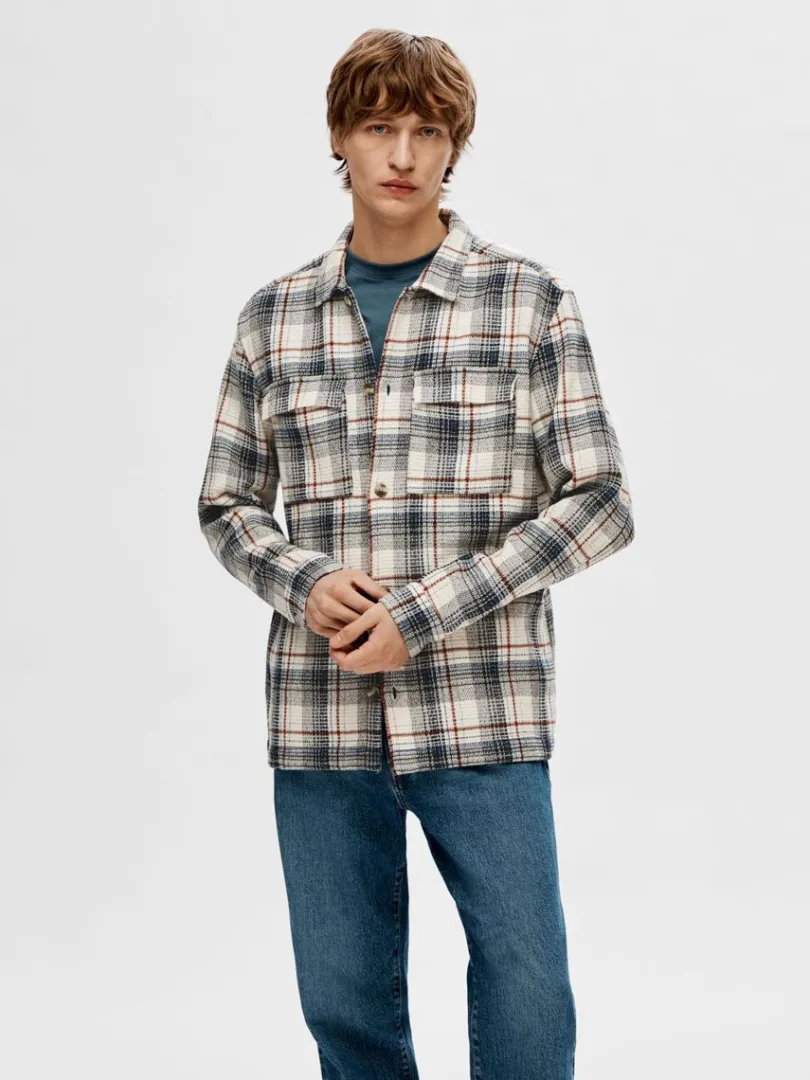 ternet_overshirt_0.webp Skjorter | Overtøj>SELECTED TERNET OVERSHIRT Coloured