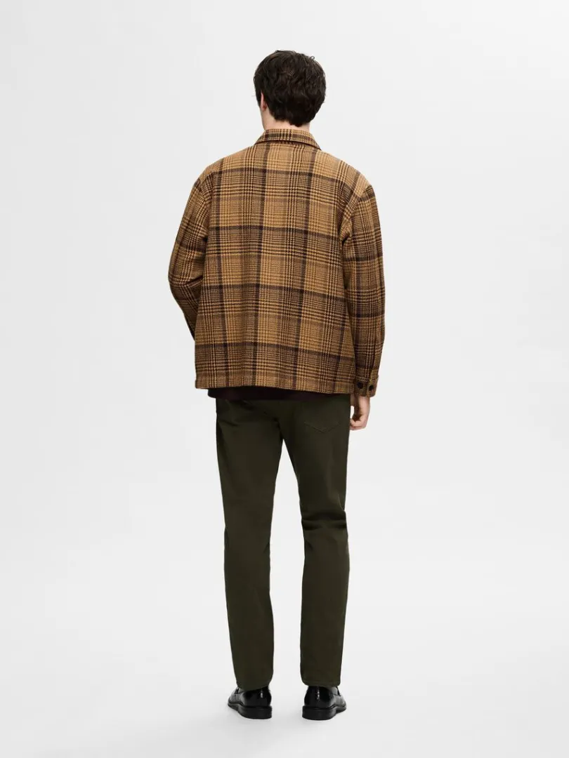 ternet_overshirt_1-3.webp Overtøj | Skjorter>SELECTED TERNET OVERSHIRT Brown