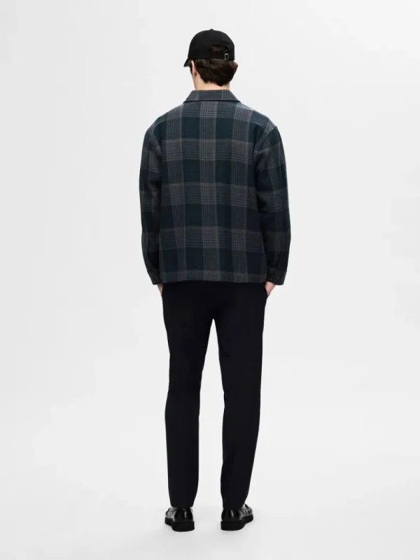 Overtøj | Skjorter>SELECTED TERNET OVERSHIRT Blue