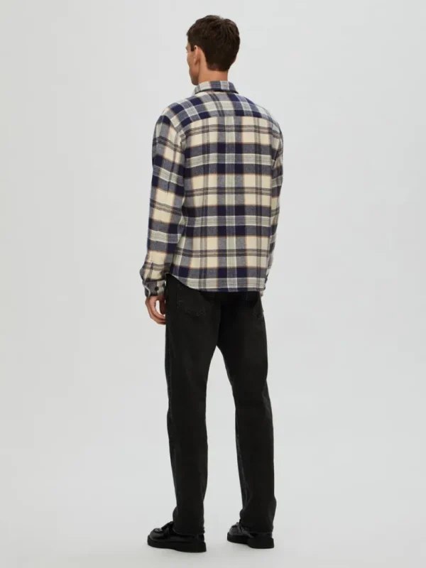 Overtøj | Skjorter>SELECTED TERNET OVERSHIRT Blue