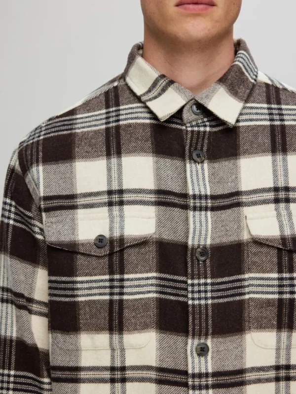 Overtøj | Skjorter>SELECTED TERNET OVERSHIRT Beige