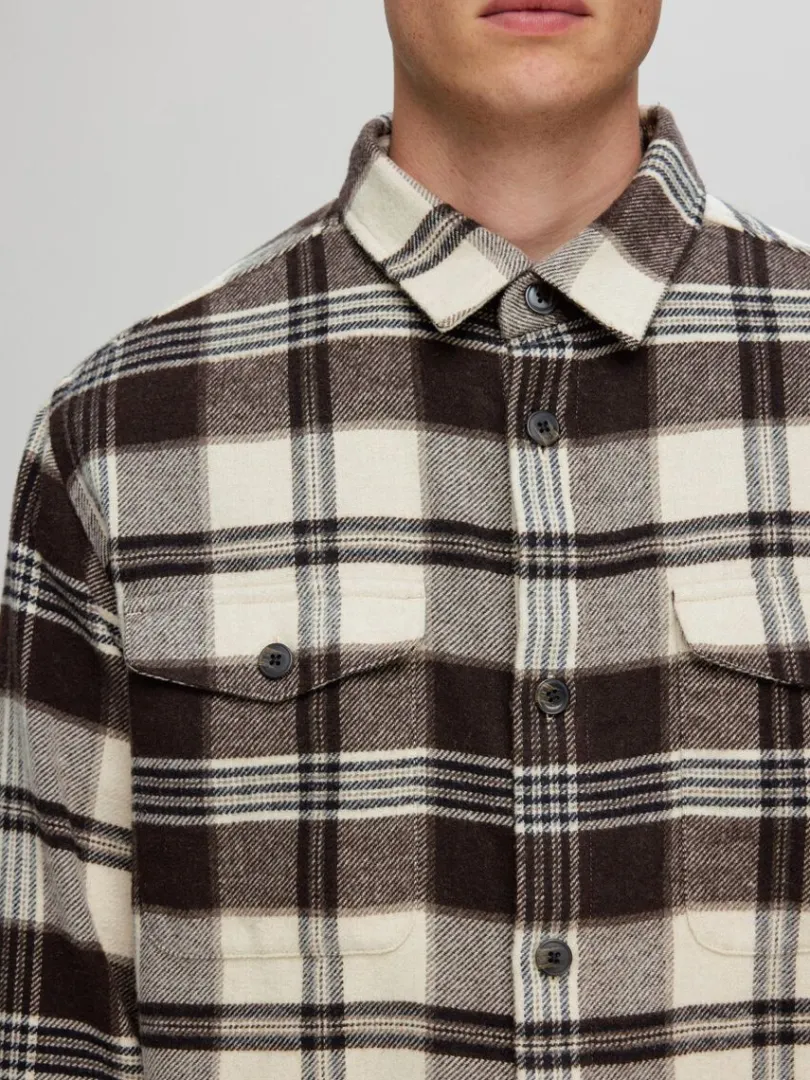 ternet_overshirt_2-1.webp Overtøj | Skjorter>SELECTED TERNET OVERSHIRT Beige