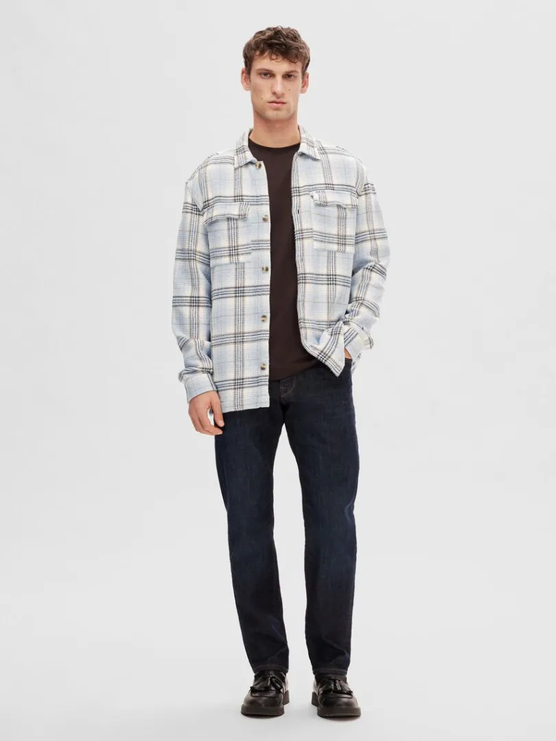 ternet_overshirt_2-5.webp Overtøj | Skjorter>SELECTED TERNET OVERSHIRT Blue