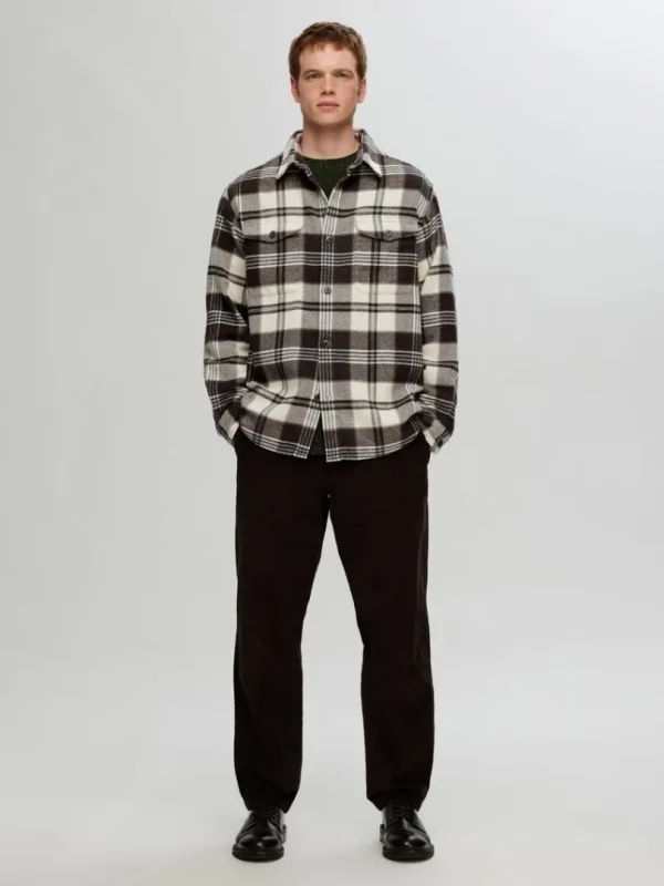 Overtøj | Skjorter>SELECTED TERNET OVERSHIRT Beige