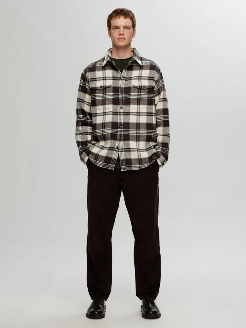 ternet_overshirt_3-1.webp Overtøj | Skjorter>SELECTED TERNET OVERSHIRT Beige