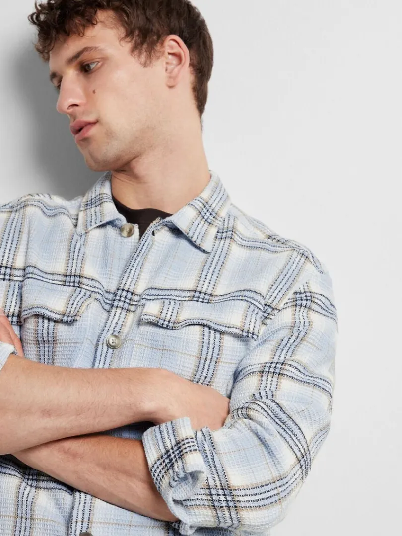 ternet_overshirt_3-5.webp Overtøj | Skjorter>SELECTED TERNET OVERSHIRT Blue