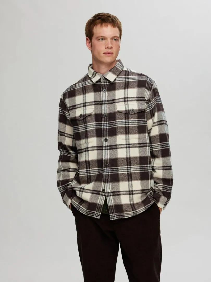 ternet_overshirt_4-1.webp Overtøj | Skjorter>SELECTED TERNET OVERSHIRT Beige