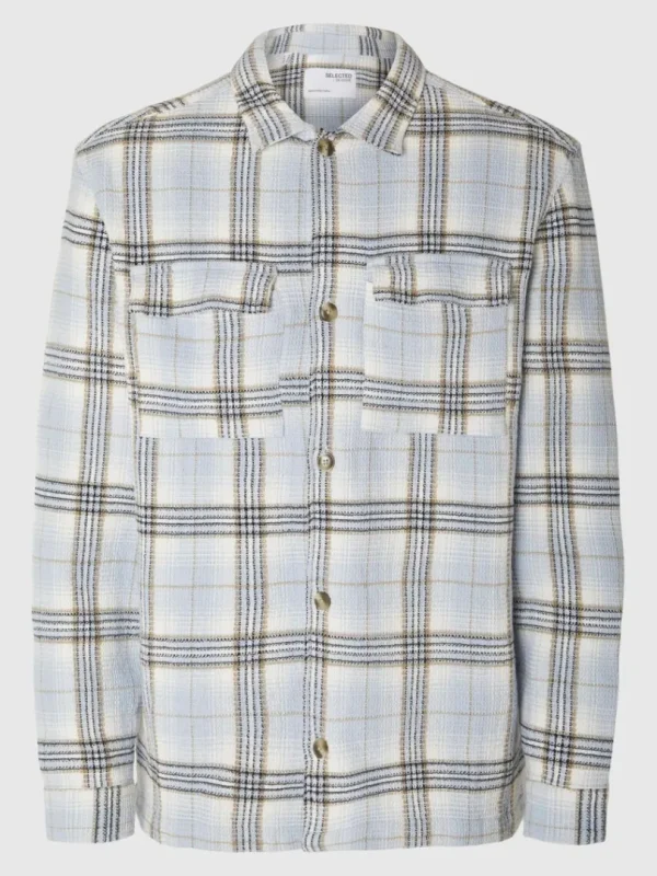 Overtøj | Skjorter>SELECTED TERNET OVERSHIRT Blue