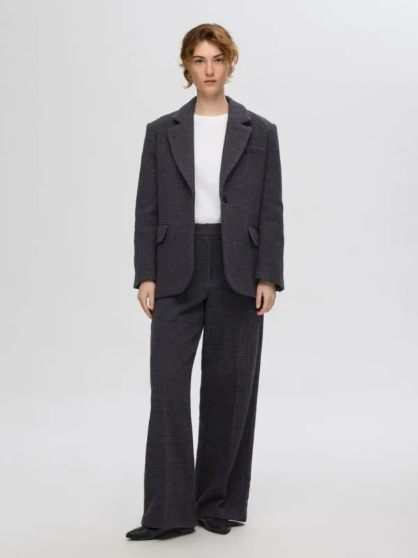 Jakkesæt & Blazers | Overtøj>SELECTED TERNET OVERSIZED BLAZER Grey