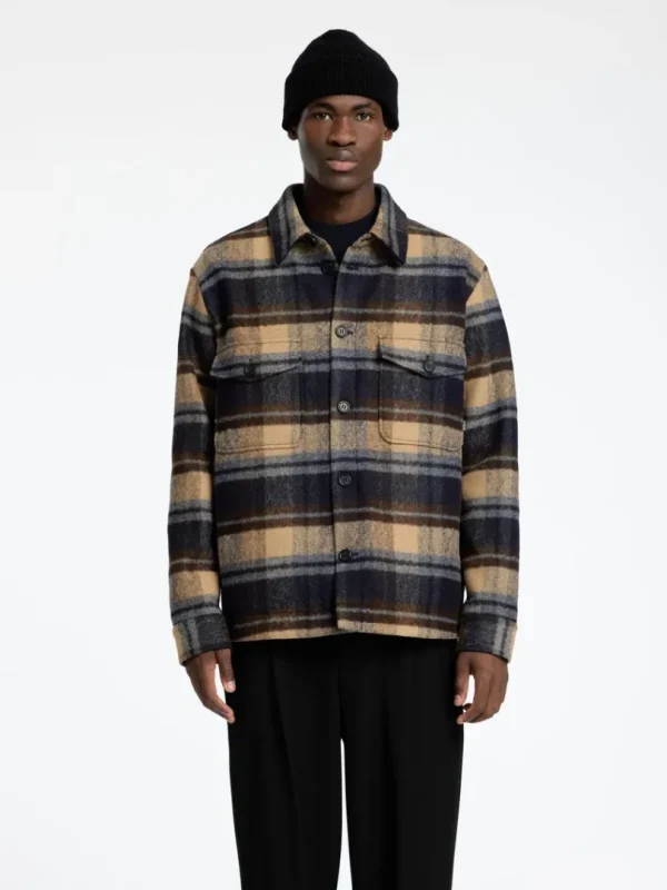 Overtøj | Skjorter>SELECTED TERNET SHACKET Blue