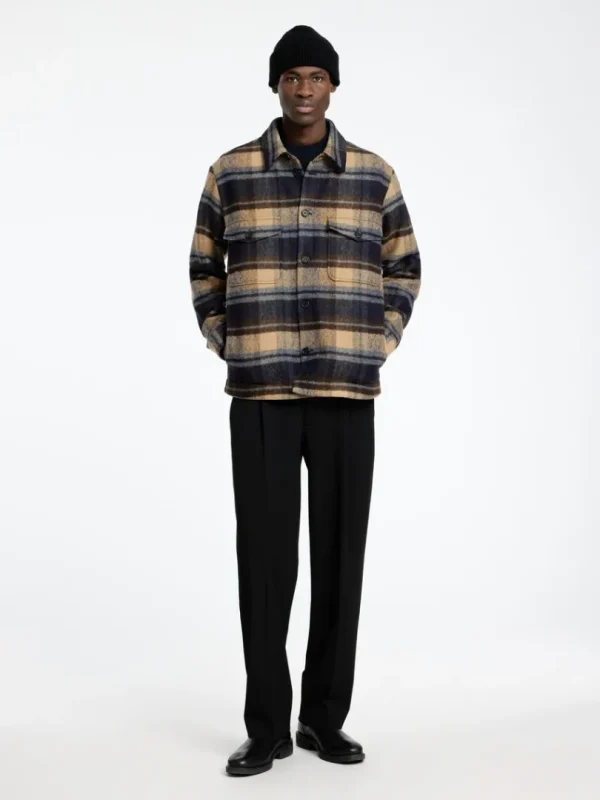 Overtøj | Skjorter>SELECTED TERNET SHACKET Blue