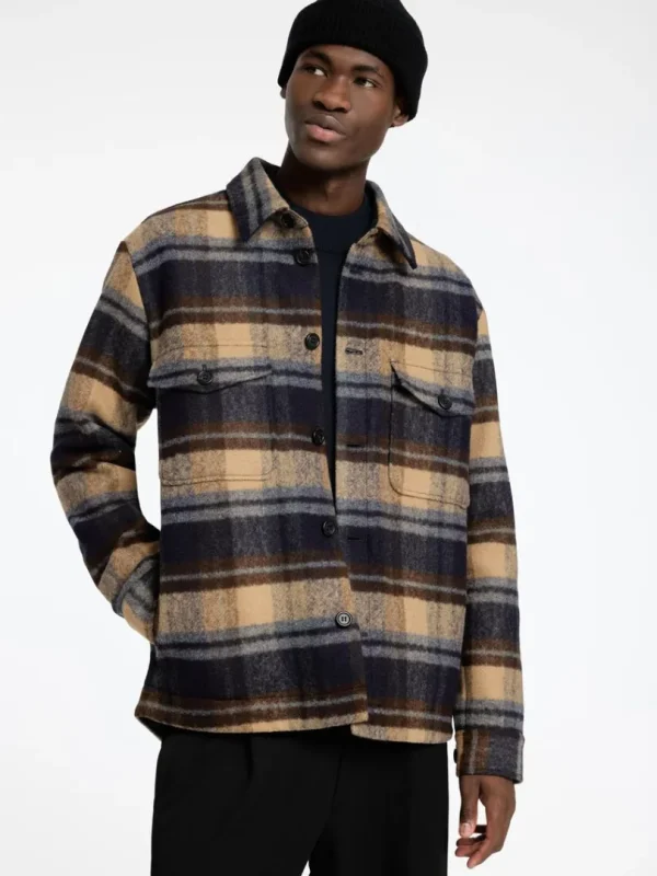 Overtøj | Skjorter>SELECTED TERNET SHACKET Blue