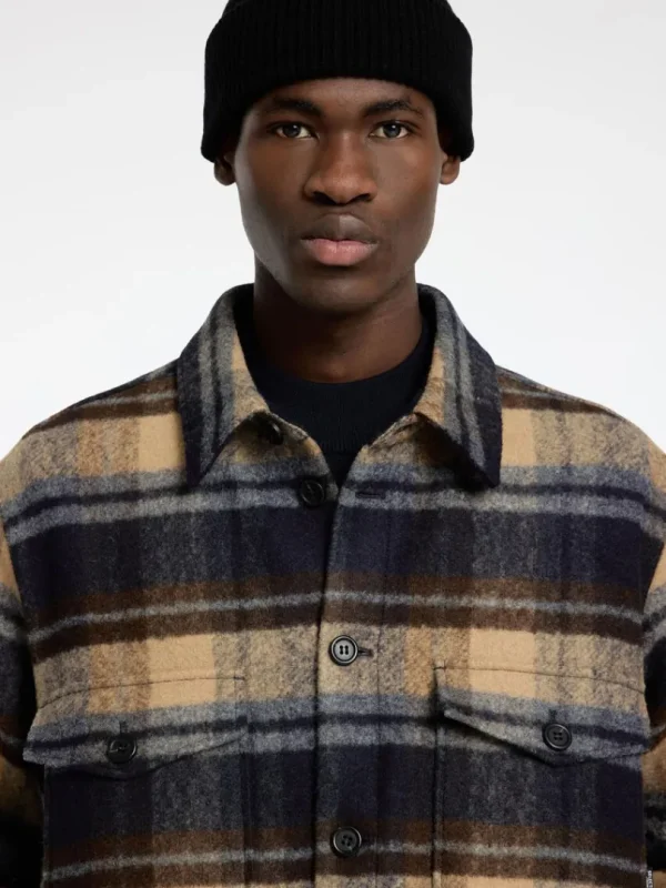 Overtøj | Skjorter>SELECTED TERNET SHACKET Blue