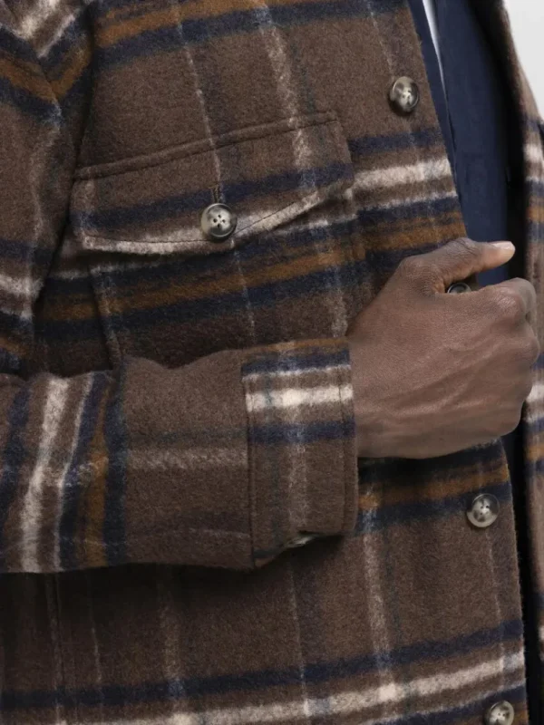 Overtøj | Skjorter>SELECTED TERNET SHACKET Brown