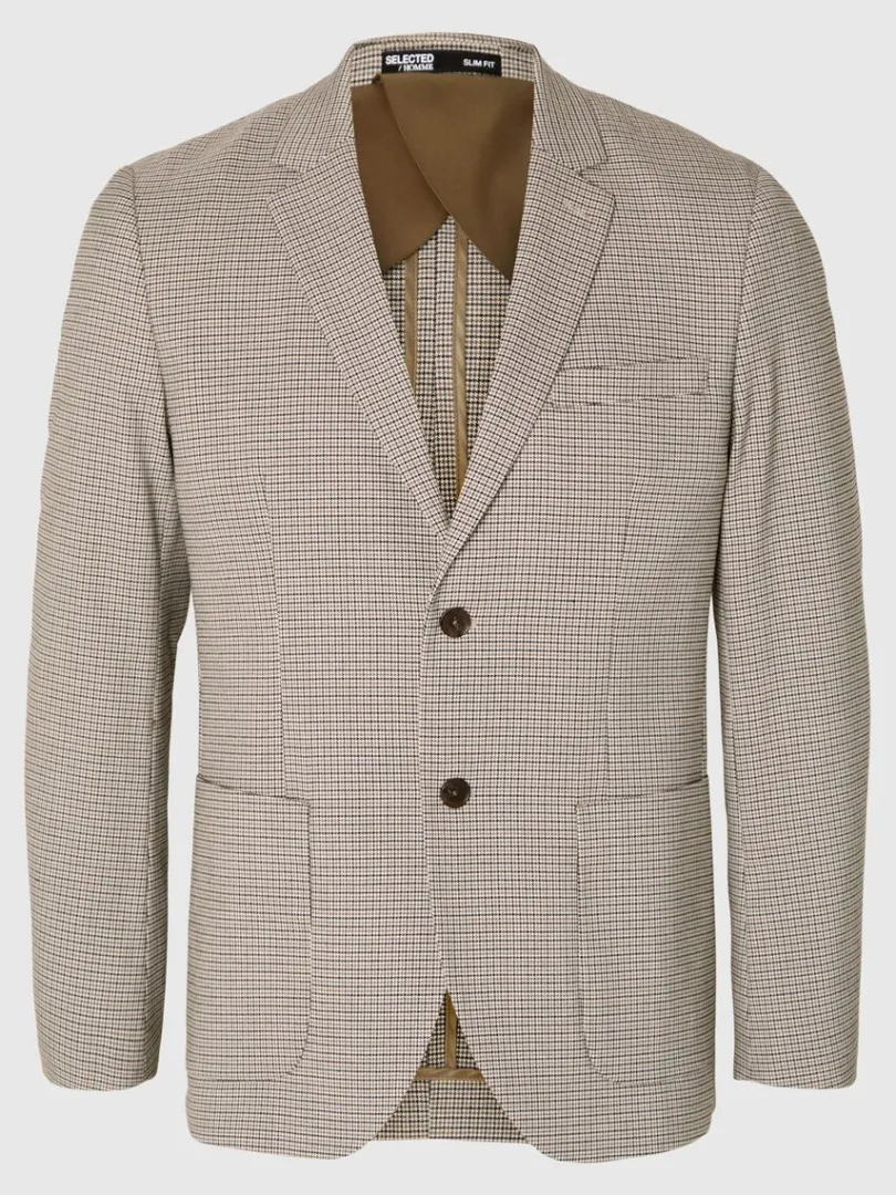 ternet_slim_fit_blazer_4-2.webp Jakkesæt & Blazers>SELECTED TERNET SLIM FIT BLAZER Beige