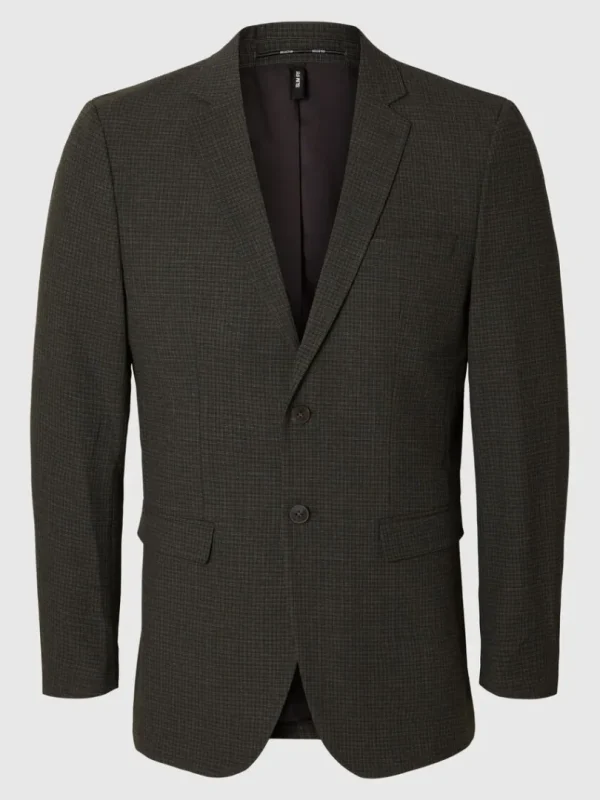 Jakkesæt & Blazers>SELECTED TERNET SLIM FIT BLAZER Brown