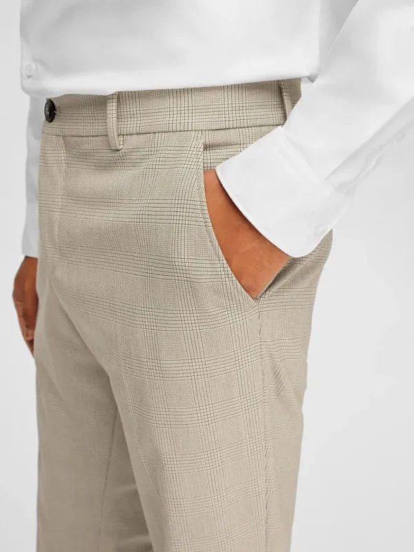 Bukser | Jakkesæt & Blazers>SELECTED TERNET SLIM FIT HABITBUKSER Beige