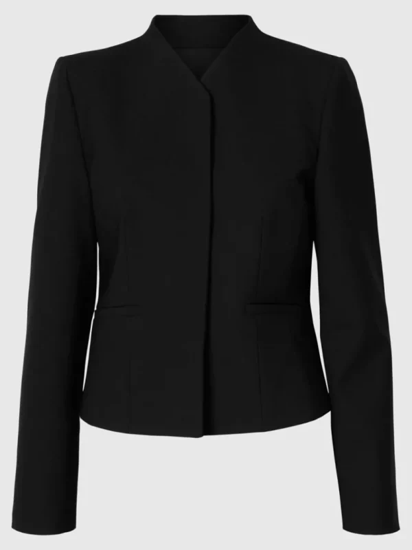 Overtøj | Jakkesæt & Blazers>SELECTED TÆTSIDDENDE BLAZER Black