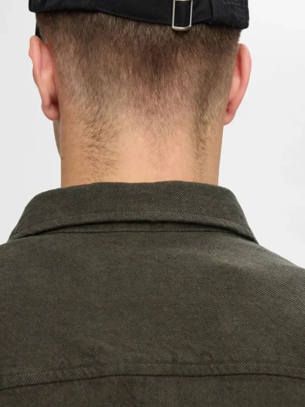 Overtøj | Skjorter>SELECTED TWILL OVERSHIRT Green