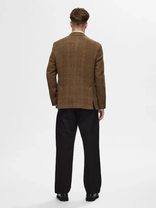 Overtøj | Jakkesæt & Blazers>SELECTED 100% ULD BLAZER Brown