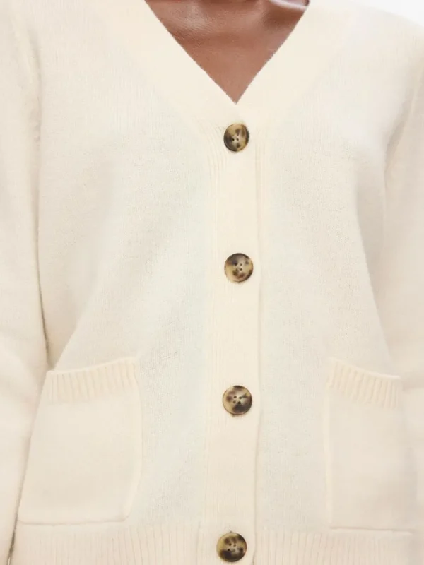Strik>SELECTED 100% ULD CARDIGAN Beige