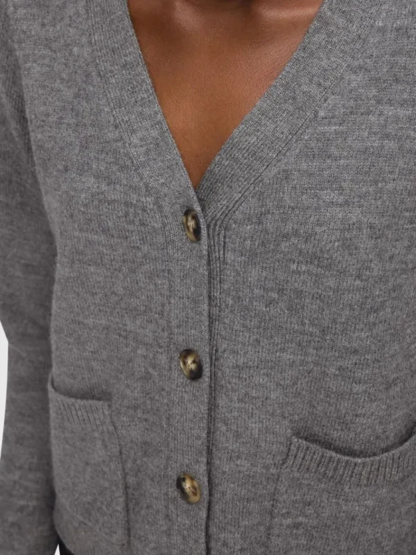 Strik>SELECTED 100% ULD CARDIGAN Grey
