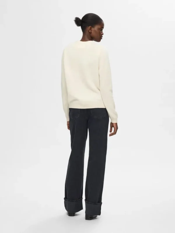 Strik>SELECTED 100% ULD CARDIGAN Beige