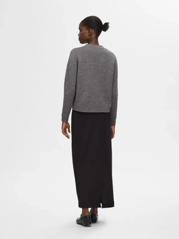 Strik>SELECTED 100% ULD CARDIGAN Grey