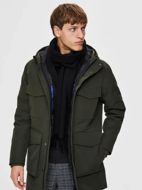 Accessories>SELECTED ULD HALSTØRKLÆDE Black