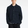 Overtøj | Strik>SELECTED 100% ULD SHACKET Blue