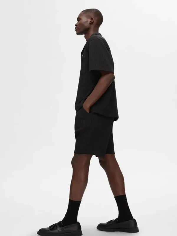 Shorts>SELECTED VAFLET SHORTS Black
