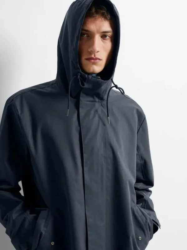 Overtøj>SELECTED VANDAFVISENDE PARKA Blue