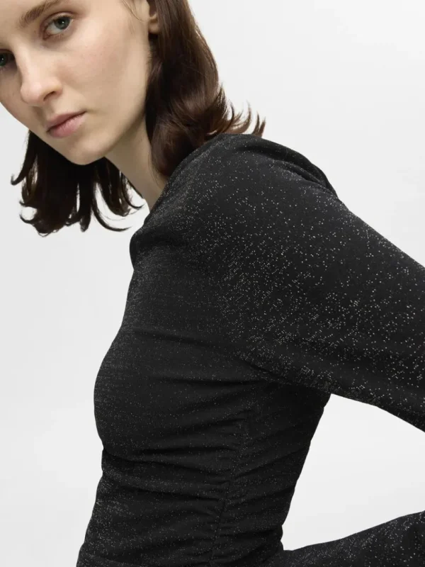 Kjoler>SELECTED VENDBAR GLITTER MAXIKJOLE Black