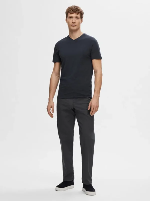 T-shirts>SELECTED V-HALS T-SHIRT Blue