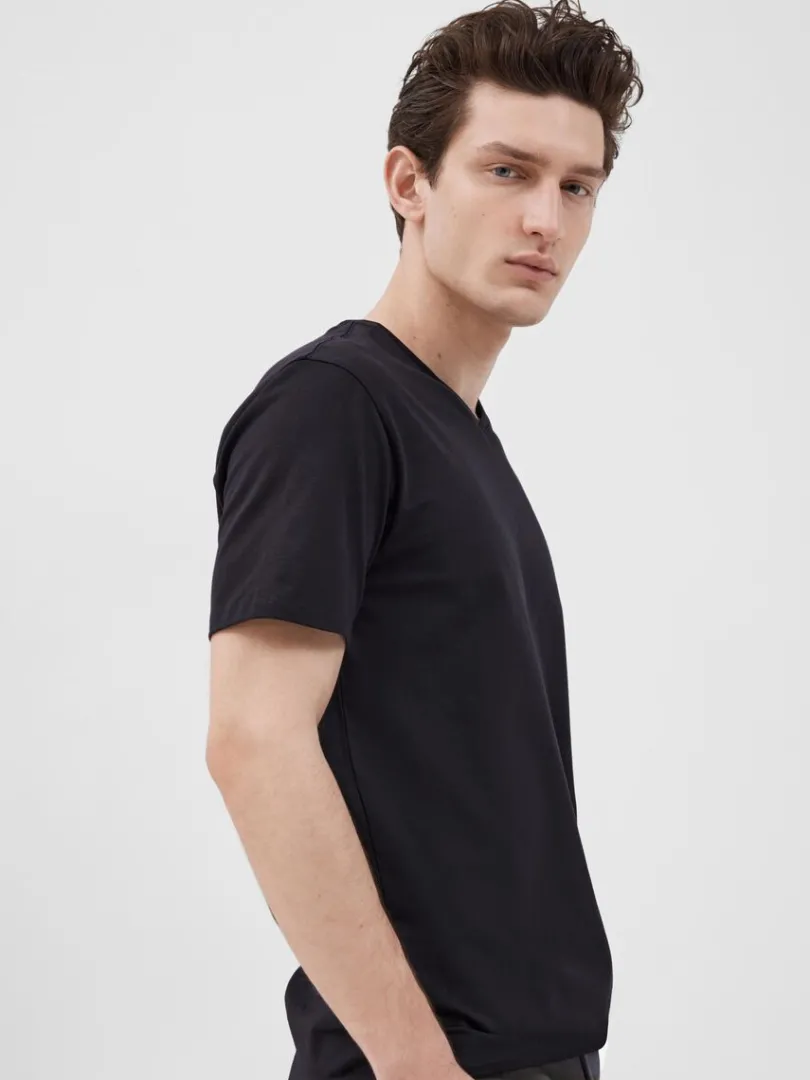 vhals_tshirt_2.webp T-shirts>SELECTED V-HALS T-SHIRT Black