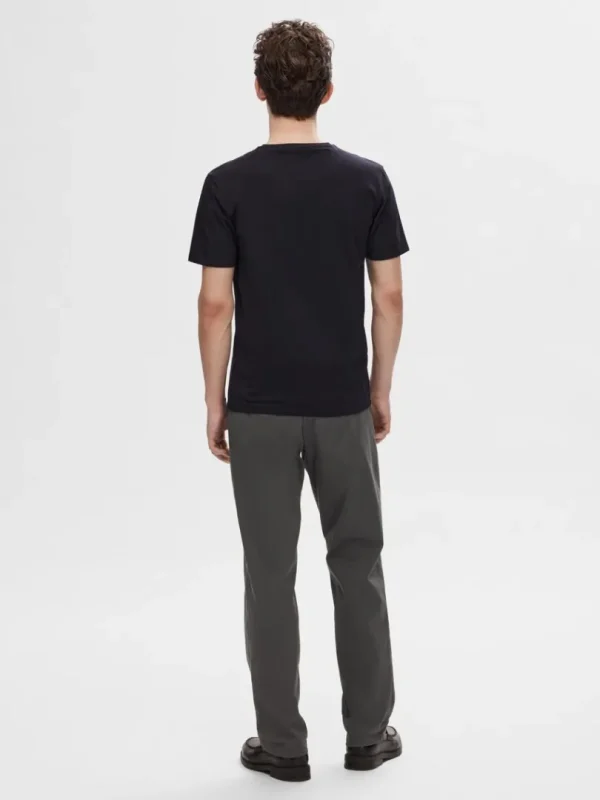 T-shirts>SELECTED V-HALS T-SHIRT Black