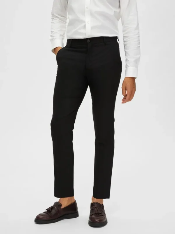 Bukser | Jakkesæt & Blazers>SELECTED VÆVEDE BUKSER Black