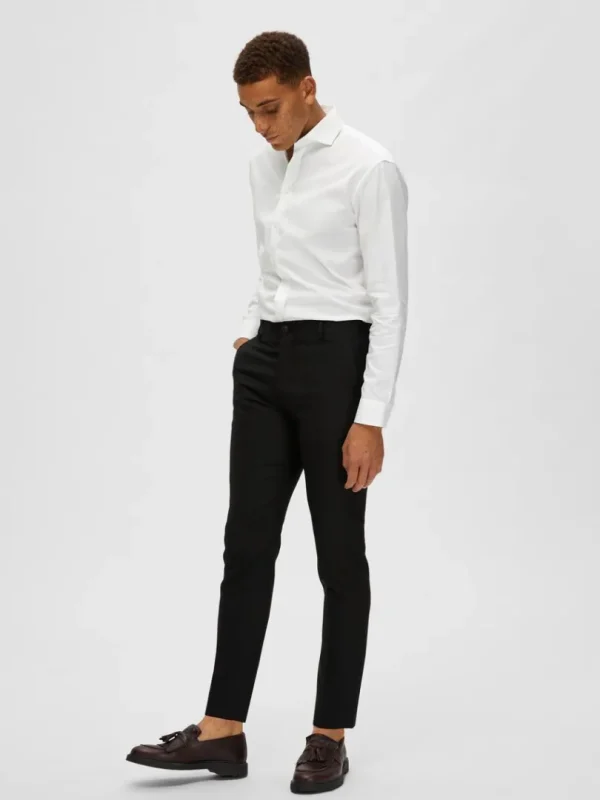 Bukser | Jakkesæt & Blazers>SELECTED VÆVEDE BUKSER Black