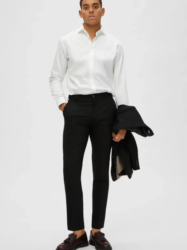 Bukser | Jakkesæt & Blazers>SELECTED VÆVEDE BUKSER Black
