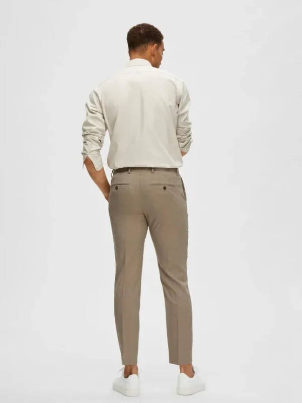 Bukser | Jakkesæt & Blazers>SELECTED VÆVEDE BUKSER Beige