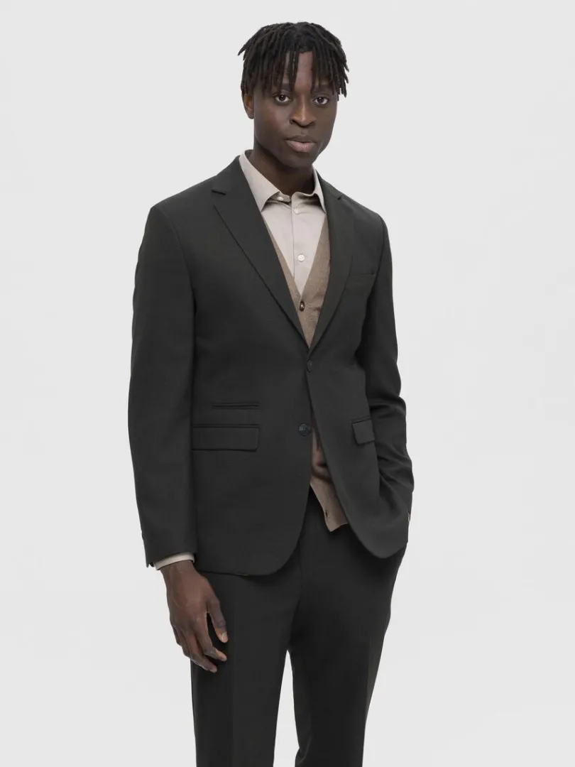 vvet_blazer_0-1.webp Jakkesæt & Blazers>SELECTED VÆVET BLAZER Green