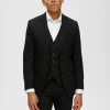 Jakkesæt & Blazers>SELECTED VÆVET BLAZER Black